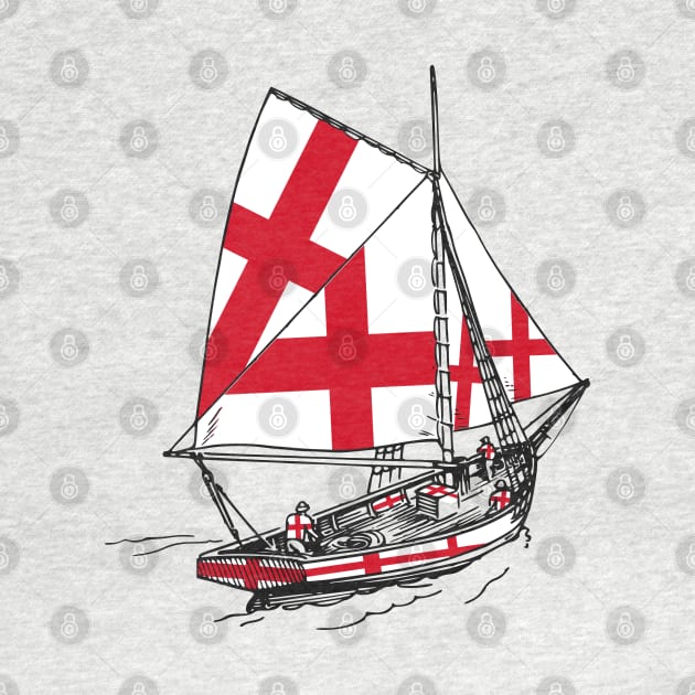 England Team Support United Kingdom Ship - Sailor Team of England Pride by Mochabonk